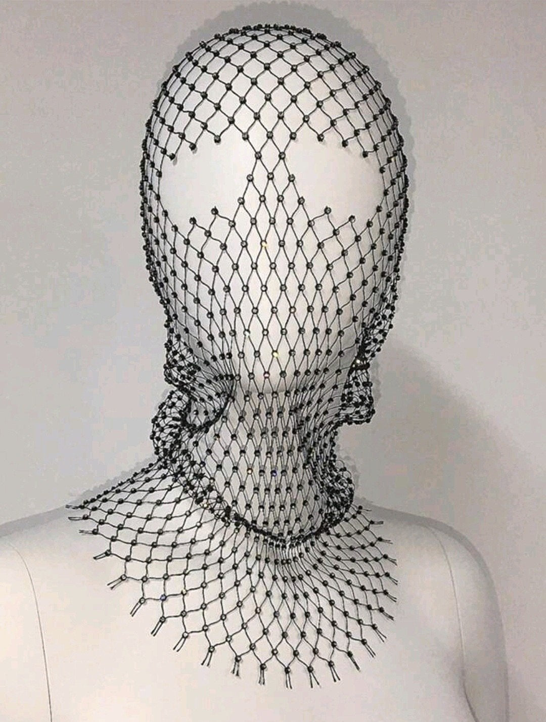 Full fishnet face masque