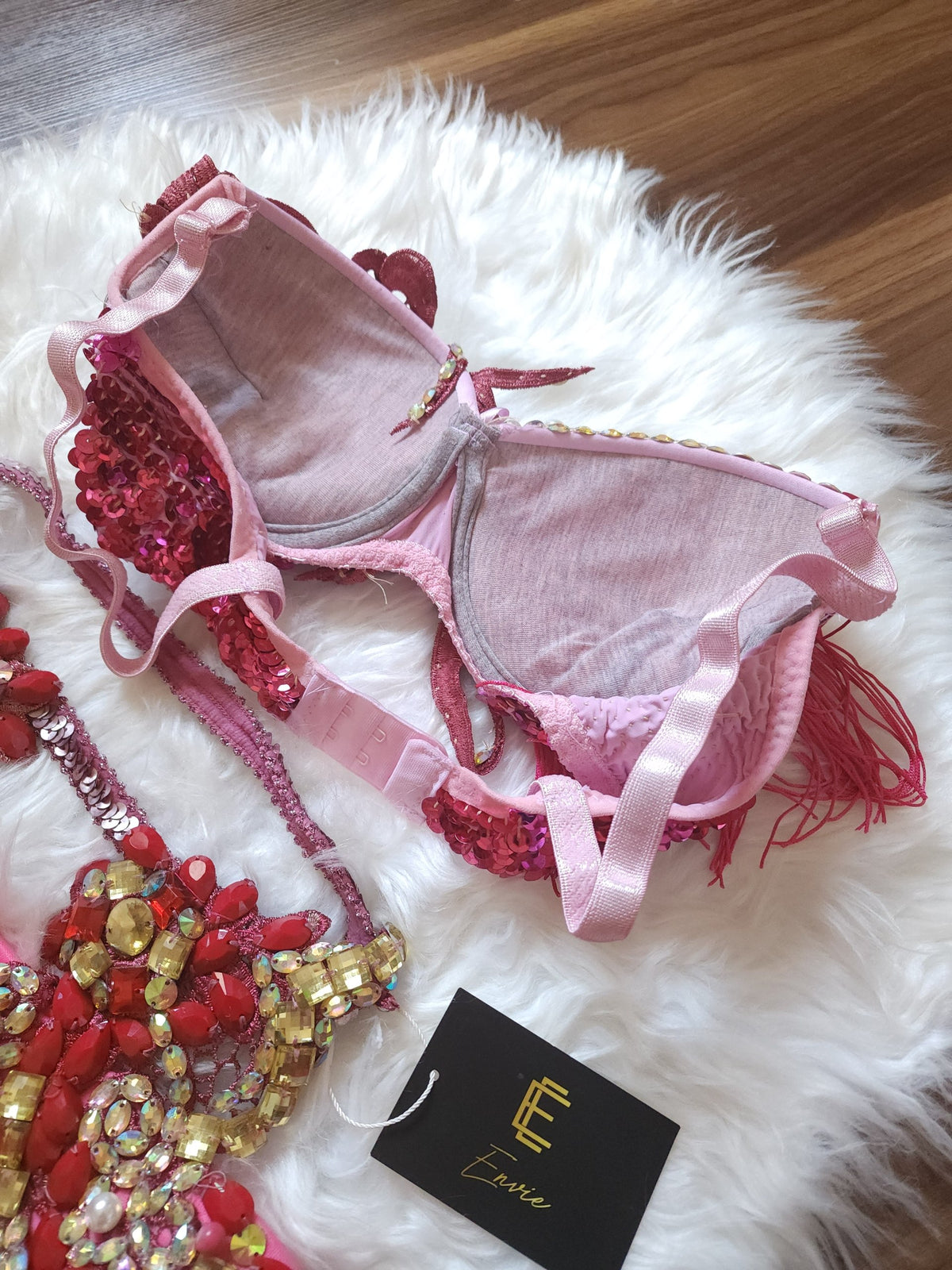 Standard 2 pieces tenu de dance hand-made