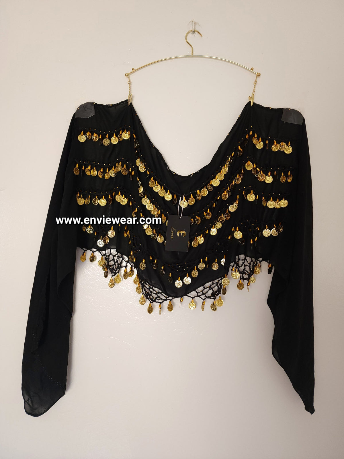 Ceinture orientale noir doré