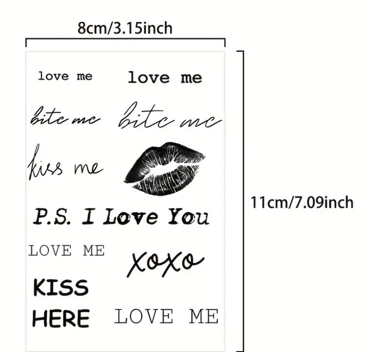 Temporary Tattoo Stickers, Semi-Permanent, Waterproof, Long-Lasting,