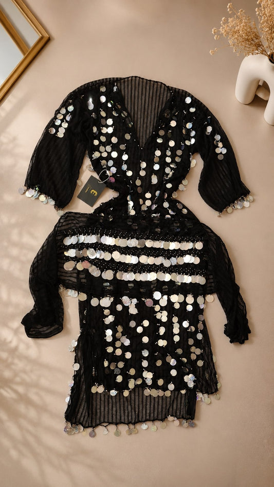 Robe orientale transparente taille standard