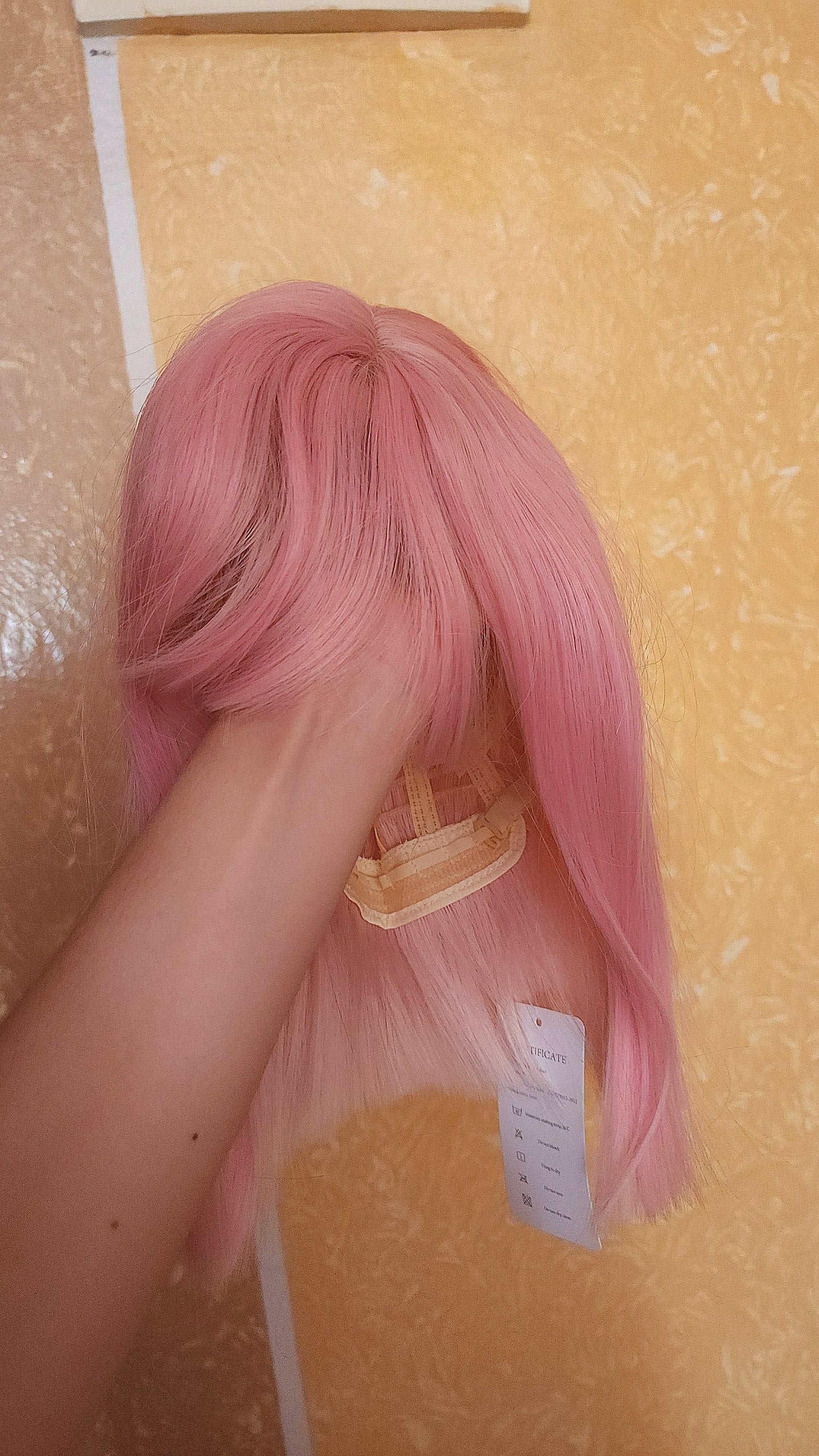 Sexy pink cosplay wig