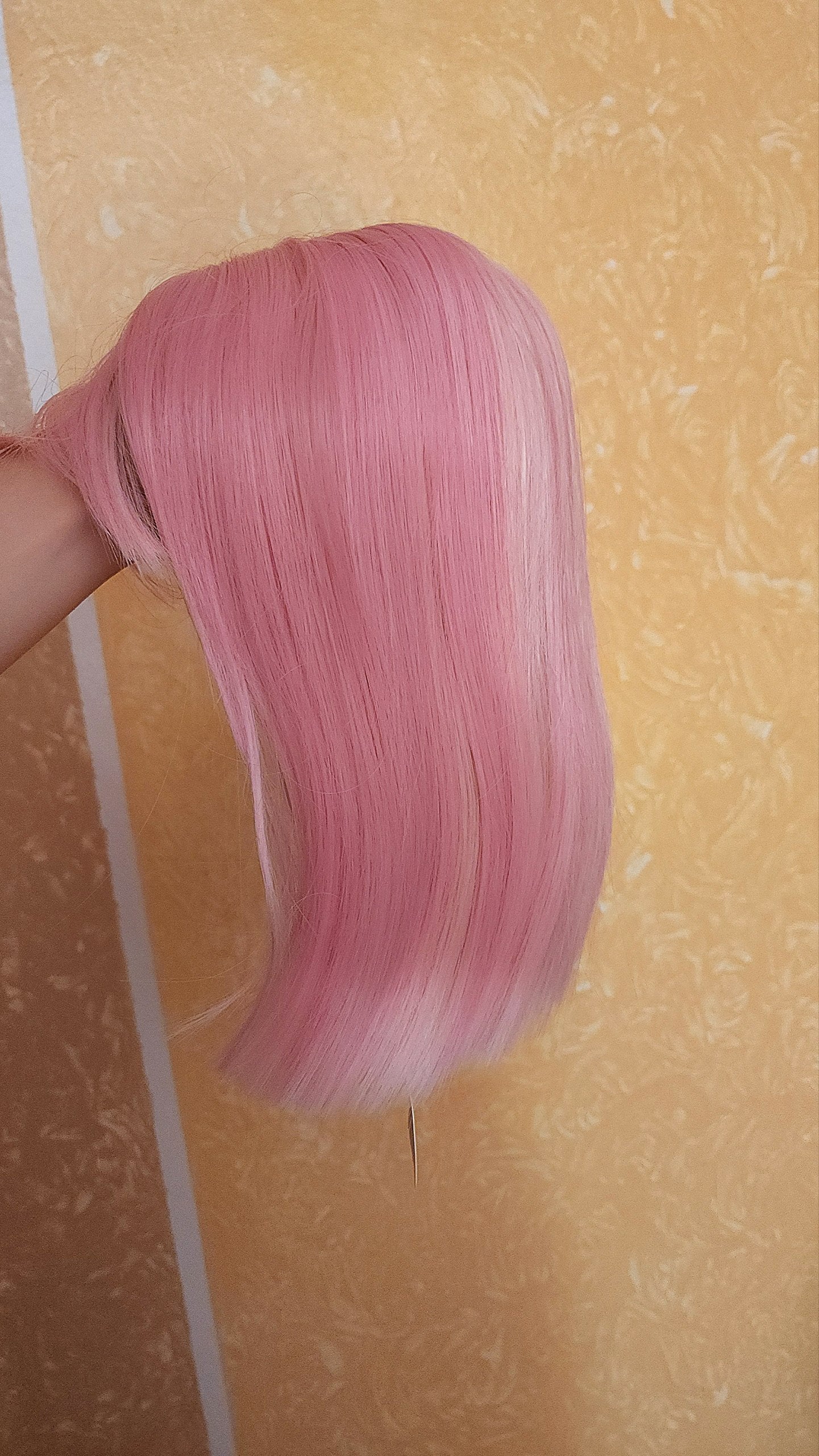 Sexy pink cosplay wig