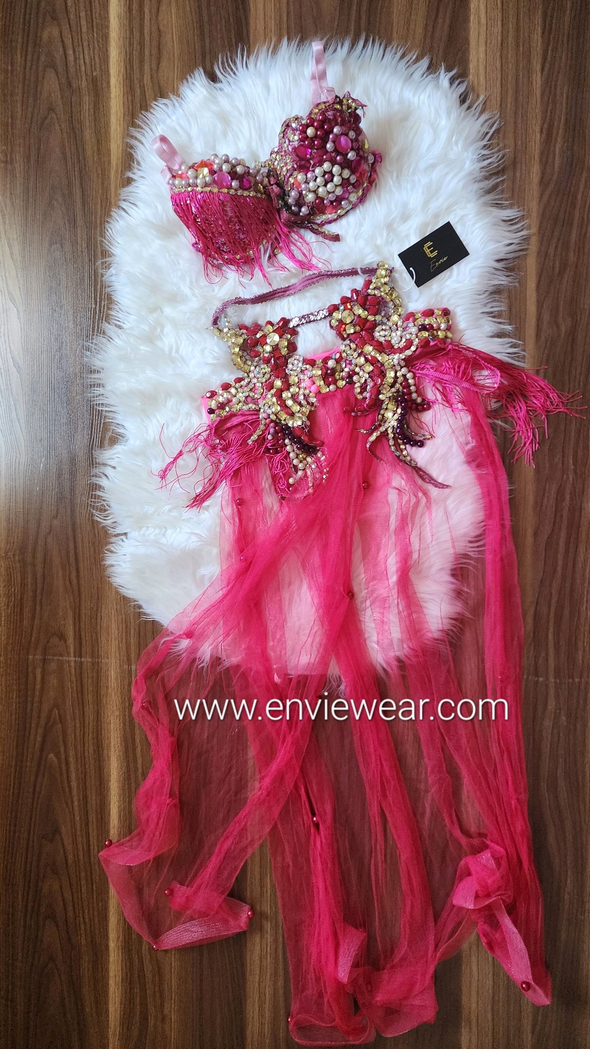 Standard 2 pieces tenu de dance hand-made