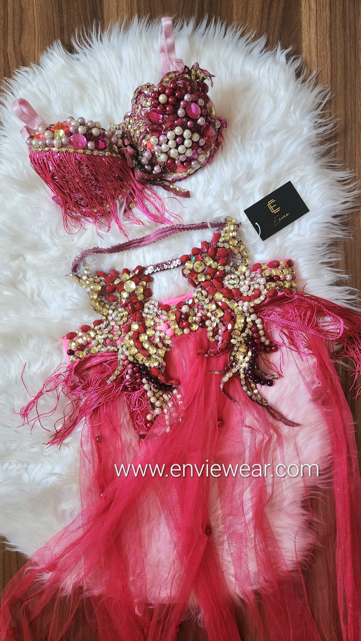 Standard 2 pieces tenu de dance hand-made