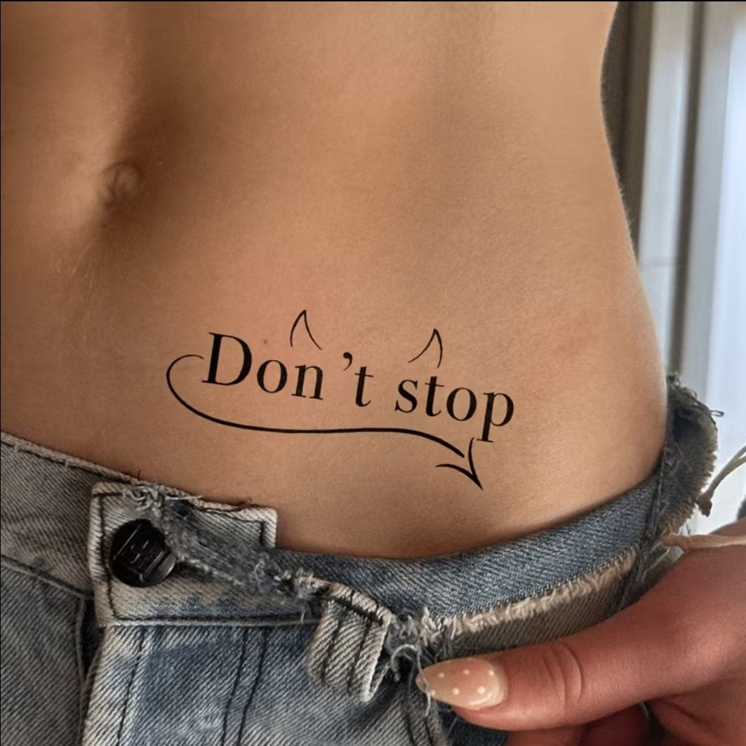 sexy tattoo DONT STOP