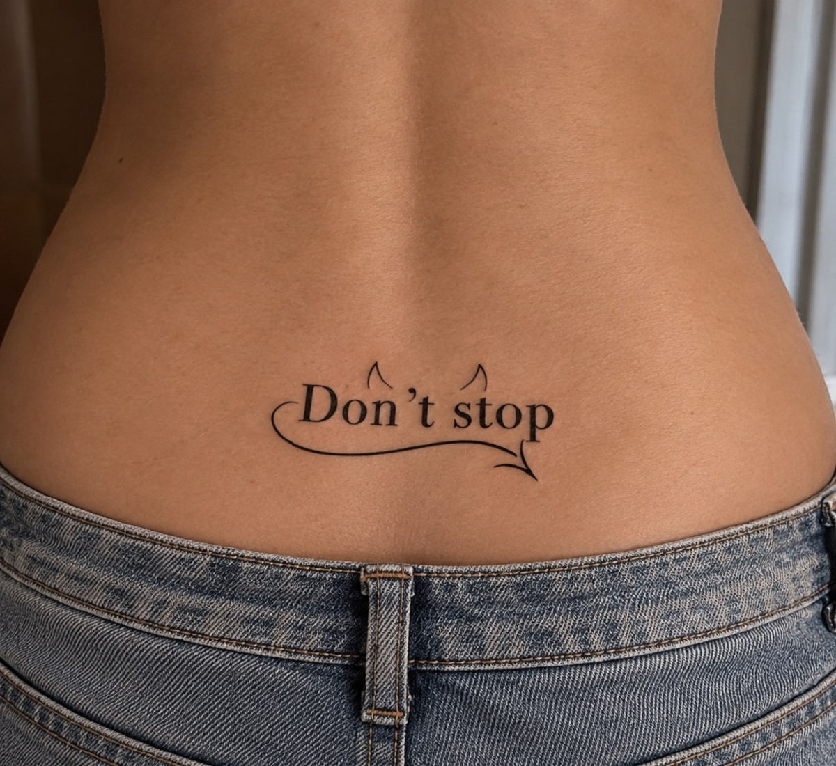 sexy tattoo DONT STOP