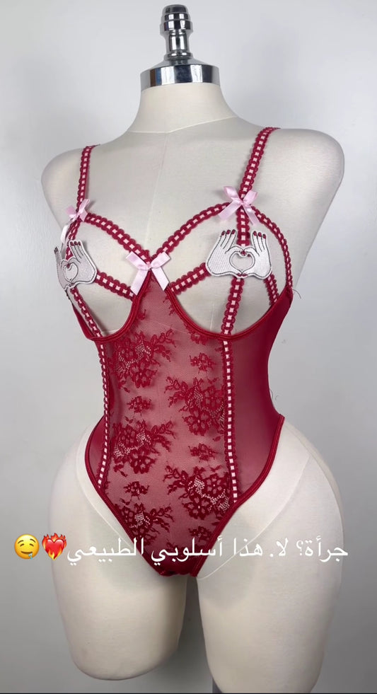 Body-lingerie entrejambe ouvert