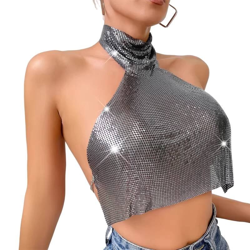Top métallique taille unique