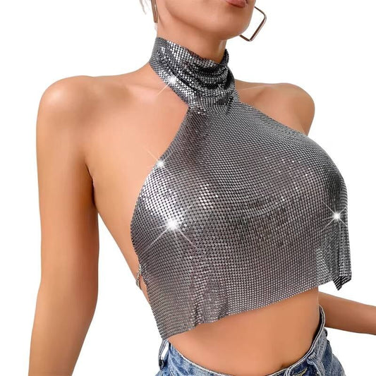 Top métallique taille unique