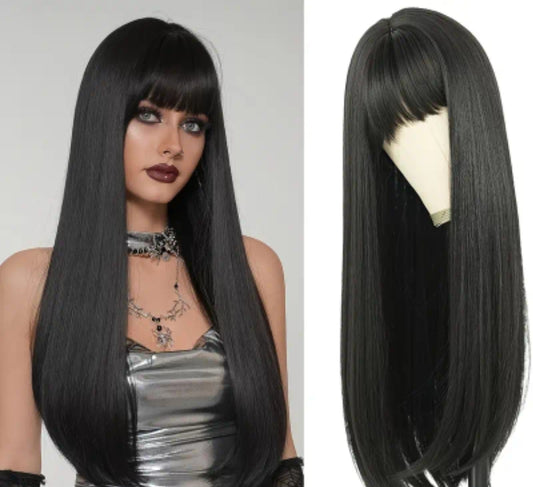 Dark wig premium quality