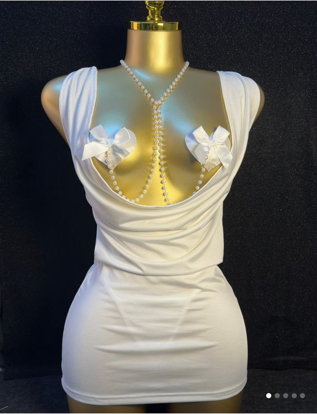 3 Pieces lingerie blanc